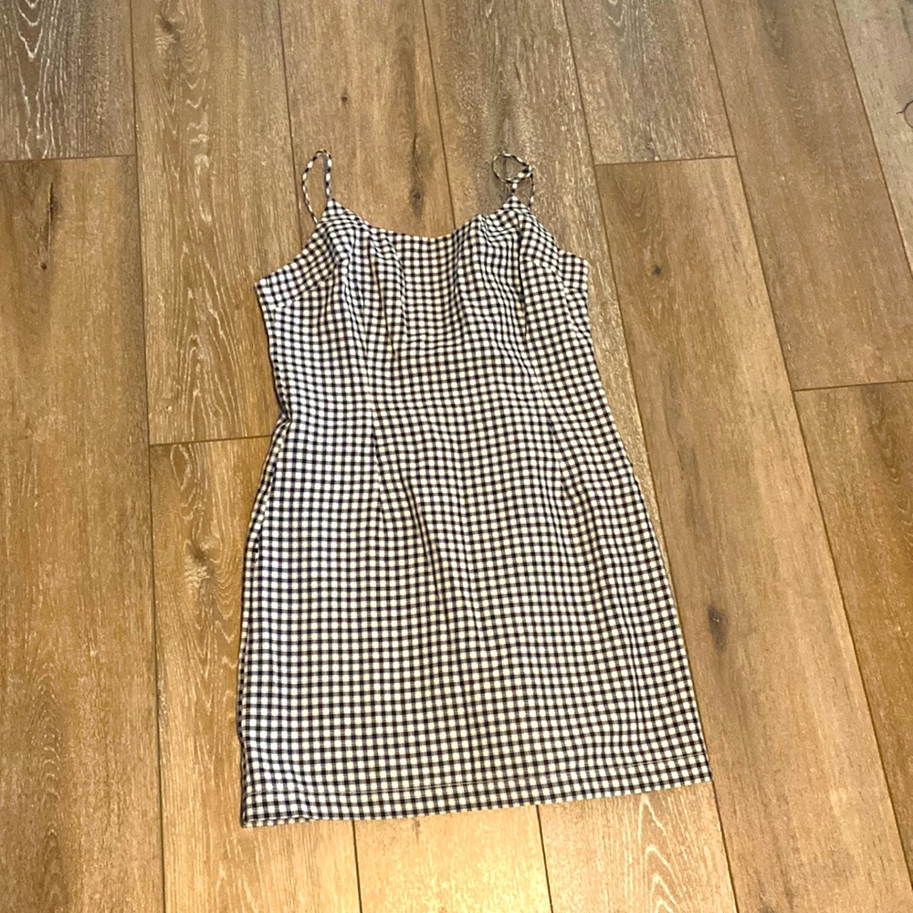 Plaid Pattern mini dress
